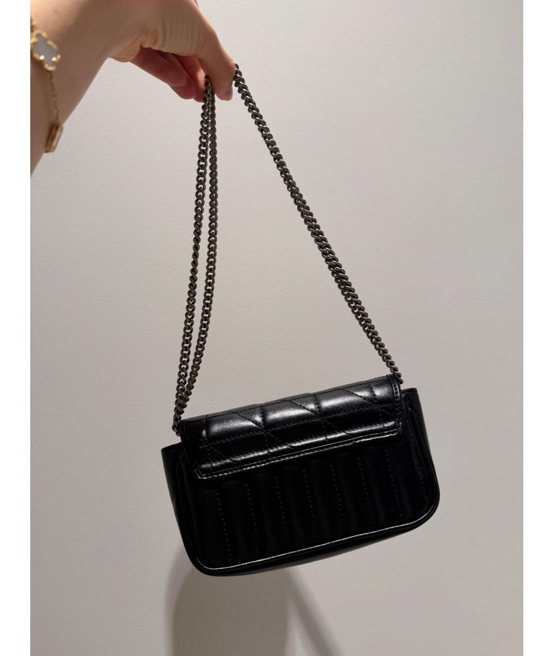 GUCCI Черная кожаная сумка через плечо, фото 3