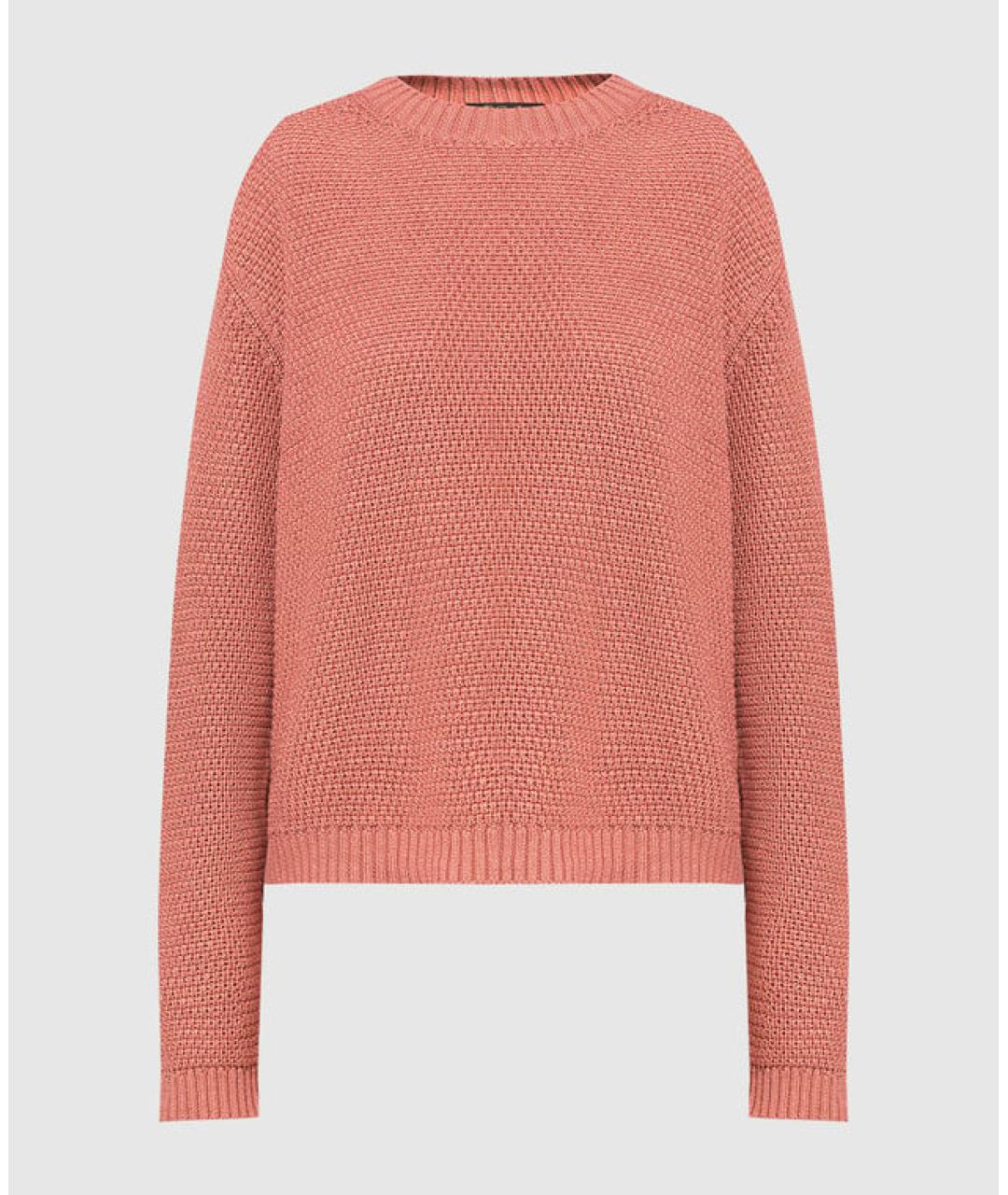 LORO PIANA Коралловый льняной джемпер / свитер, фото 5
