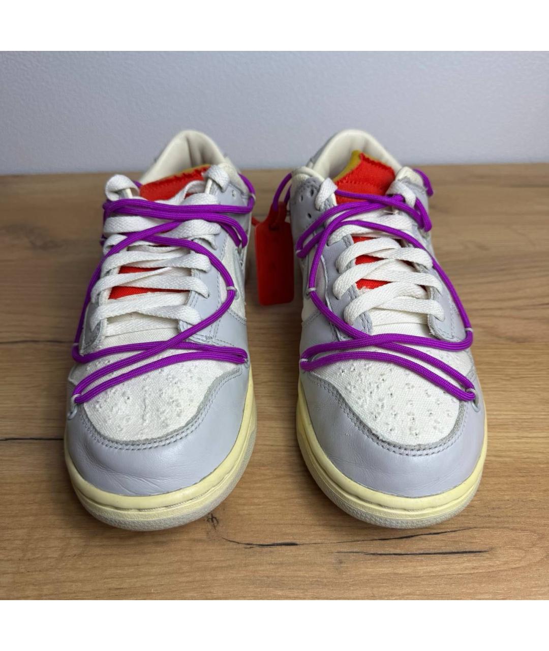 NIKE X OFF-WHITE Фиолетовые низкие кроссовки / кеды, фото 3