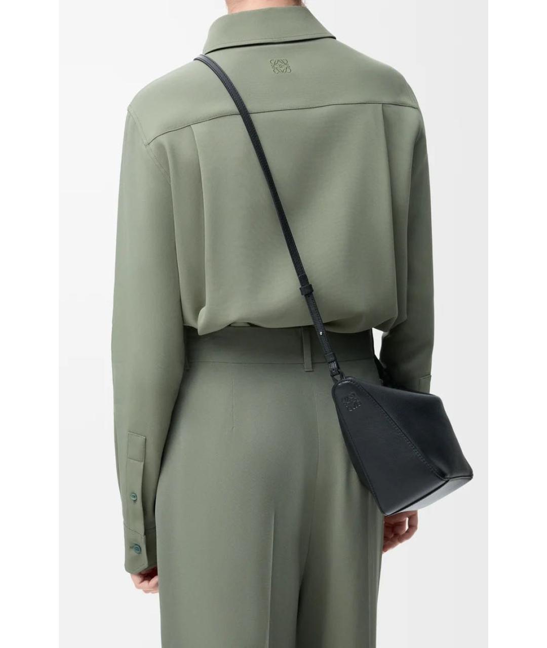 LOEWE Черная кожаная сумка через плечо, фото 5