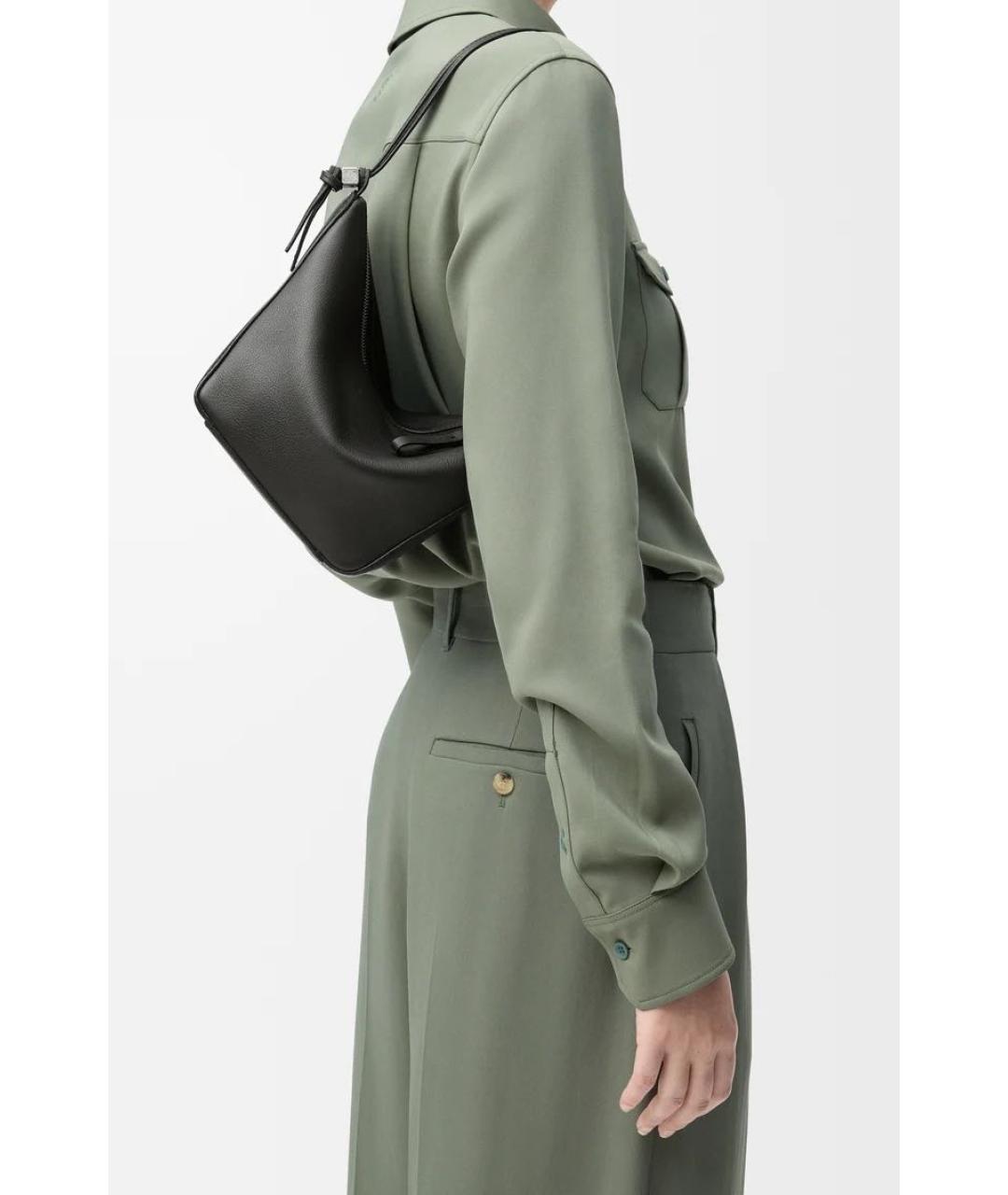 LOEWE Черная кожаная сумка через плечо, фото 4