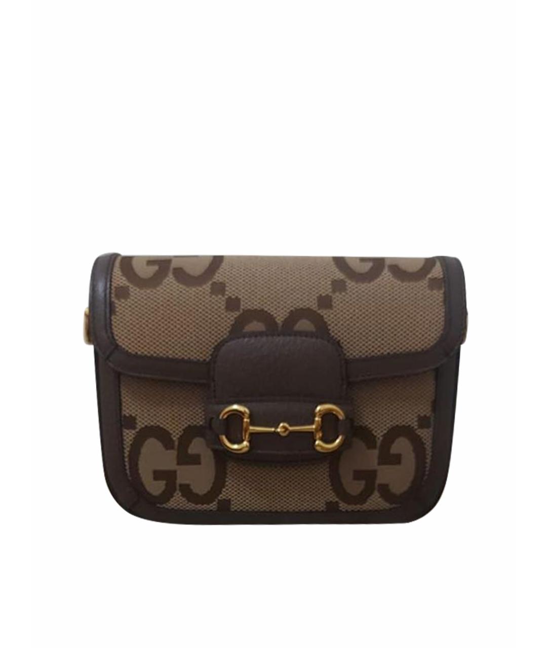 GUCCI Коричневая сумка через плечо, фото 1