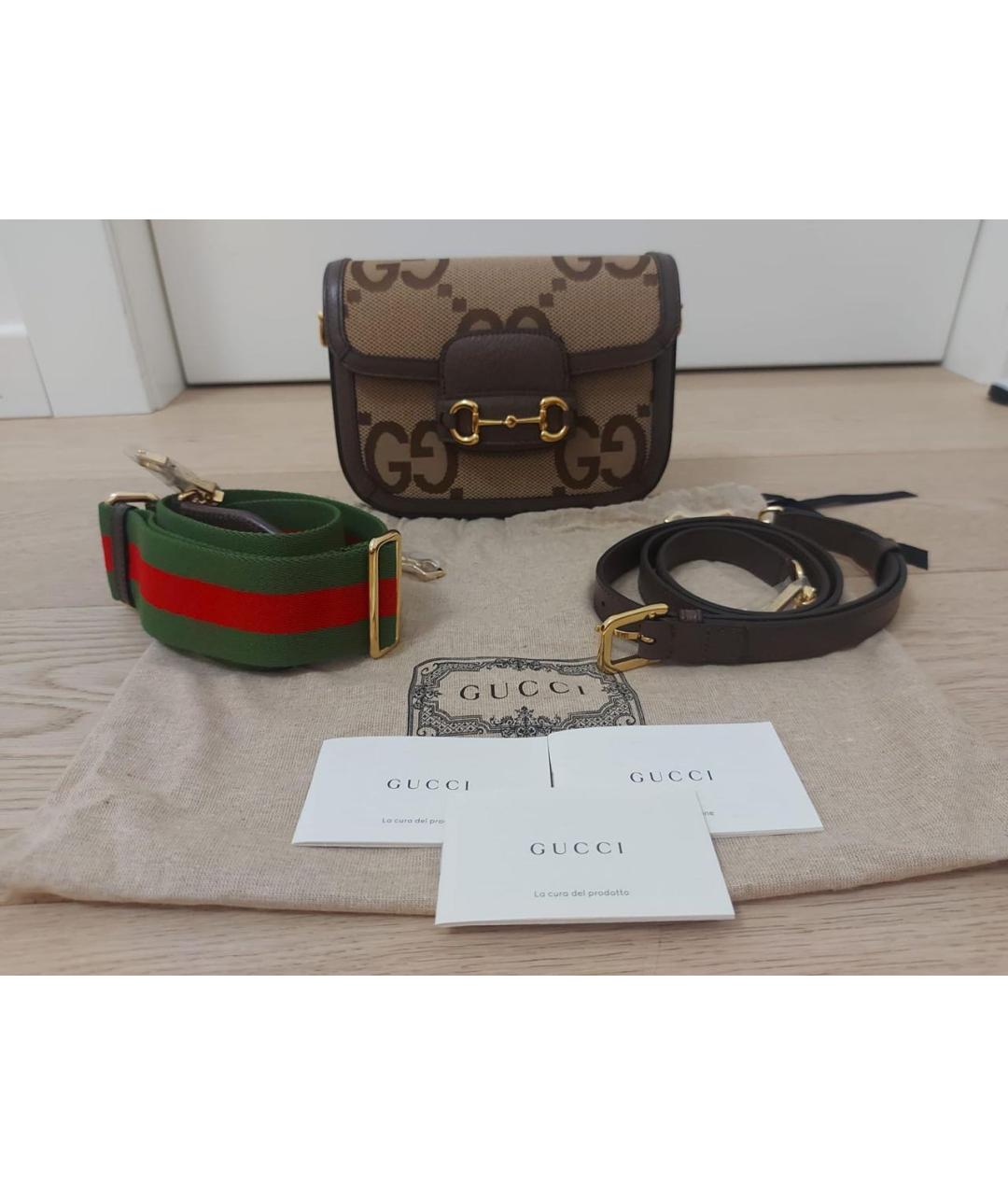 GUCCI Коричневая сумка через плечо, фото 2