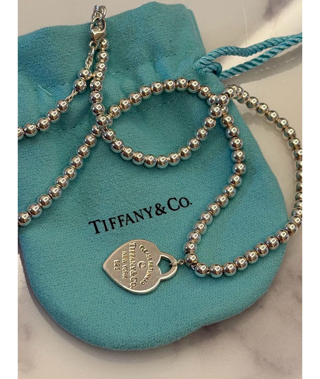 TIFFANY&CO Серебряное серебряное колье, фото 6