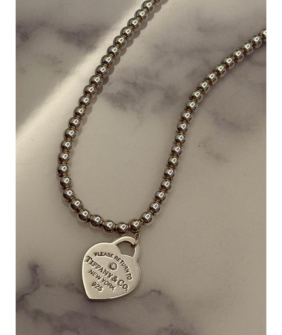 TIFFANY&CO Серебряное серебряное колье, фото 7