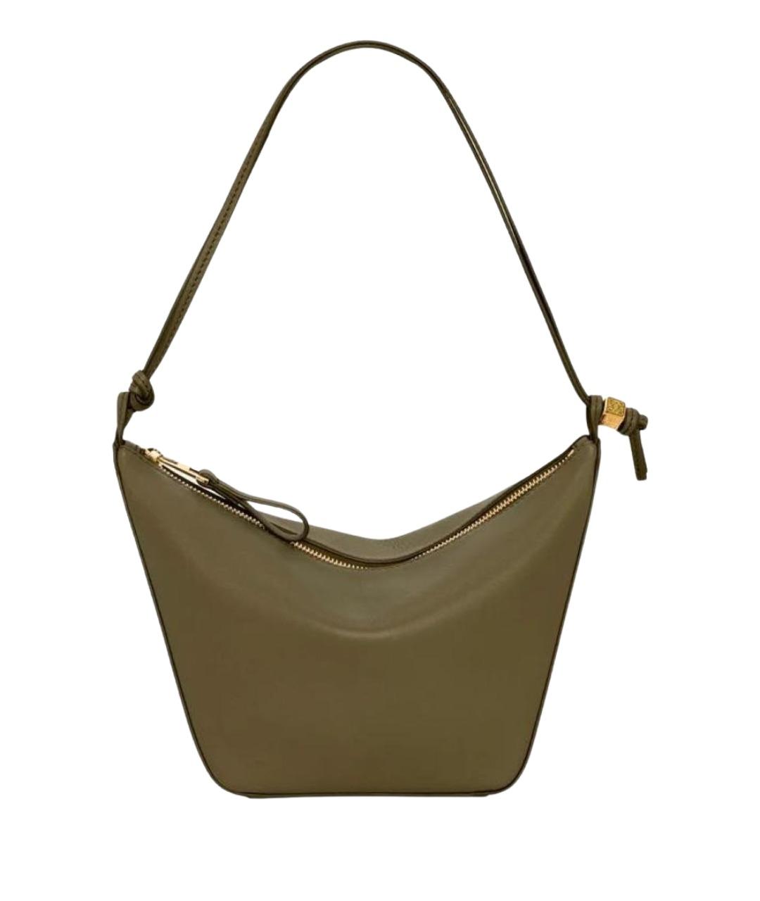 LOEWE Хаки кожаная сумка через плечо, фото 1