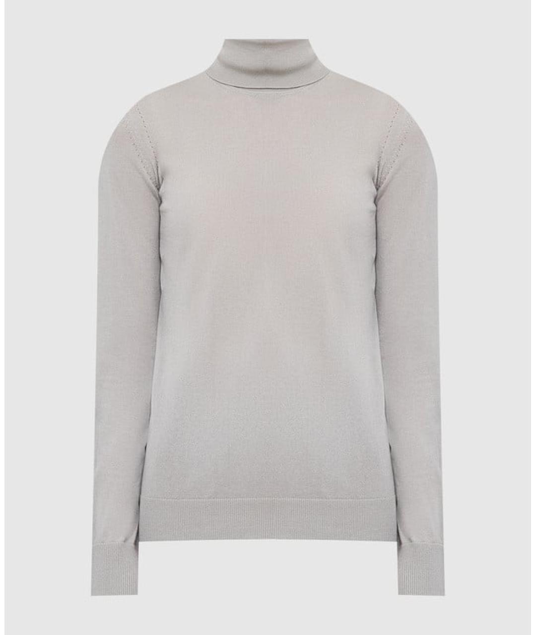 LORO PIANA Серая кашемировая водолазка, фото 4