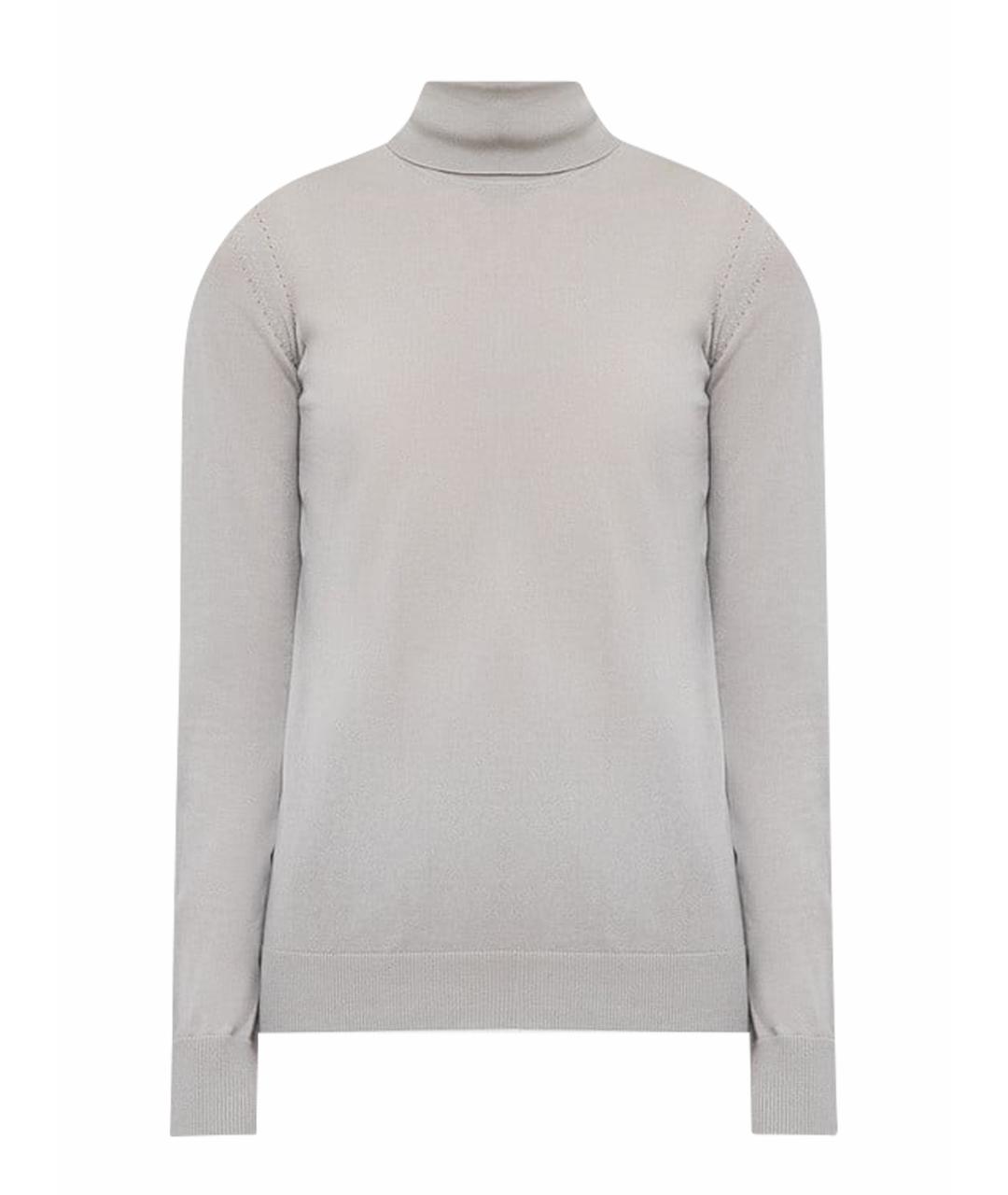 LORO PIANA Серая кашемировая водолазка, фото 1
