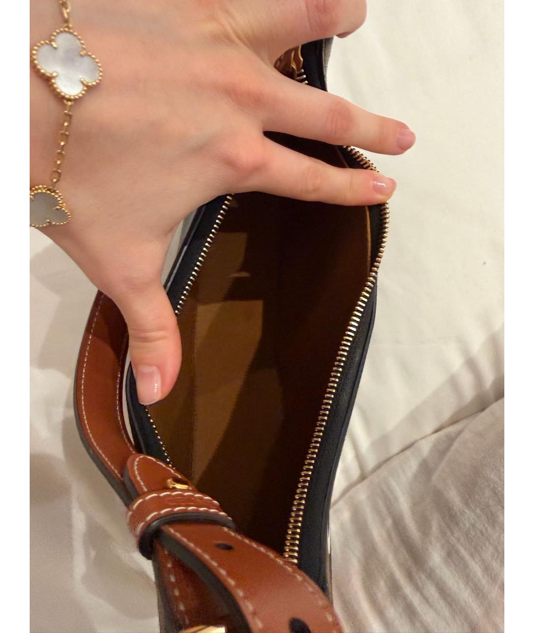 CELINE Хаки сумка с короткими ручками, фото 7