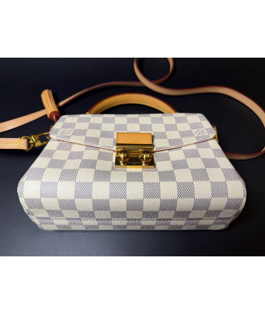 LOUIS VUITTON Белая сумка с короткими ручками, фото 7