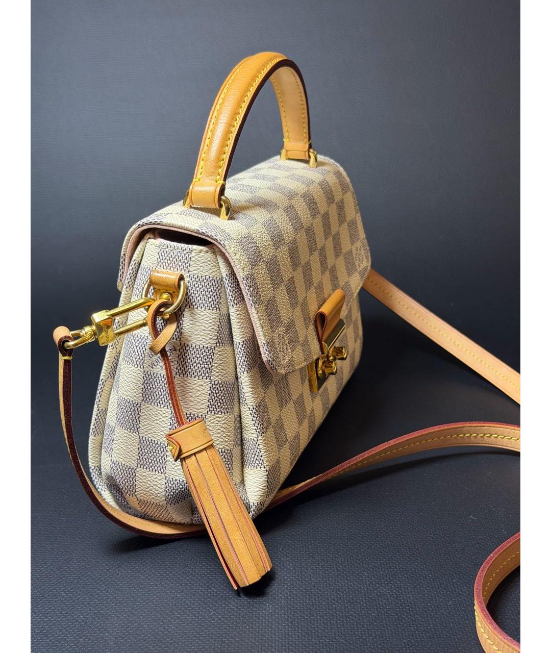 LOUIS VUITTON Белая сумка с короткими ручками, фото 2