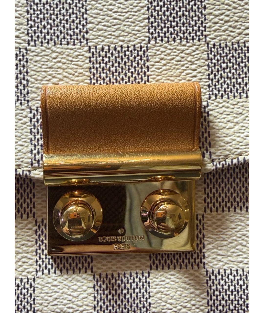 LOUIS VUITTON Белая сумка с короткими ручками, фото 6