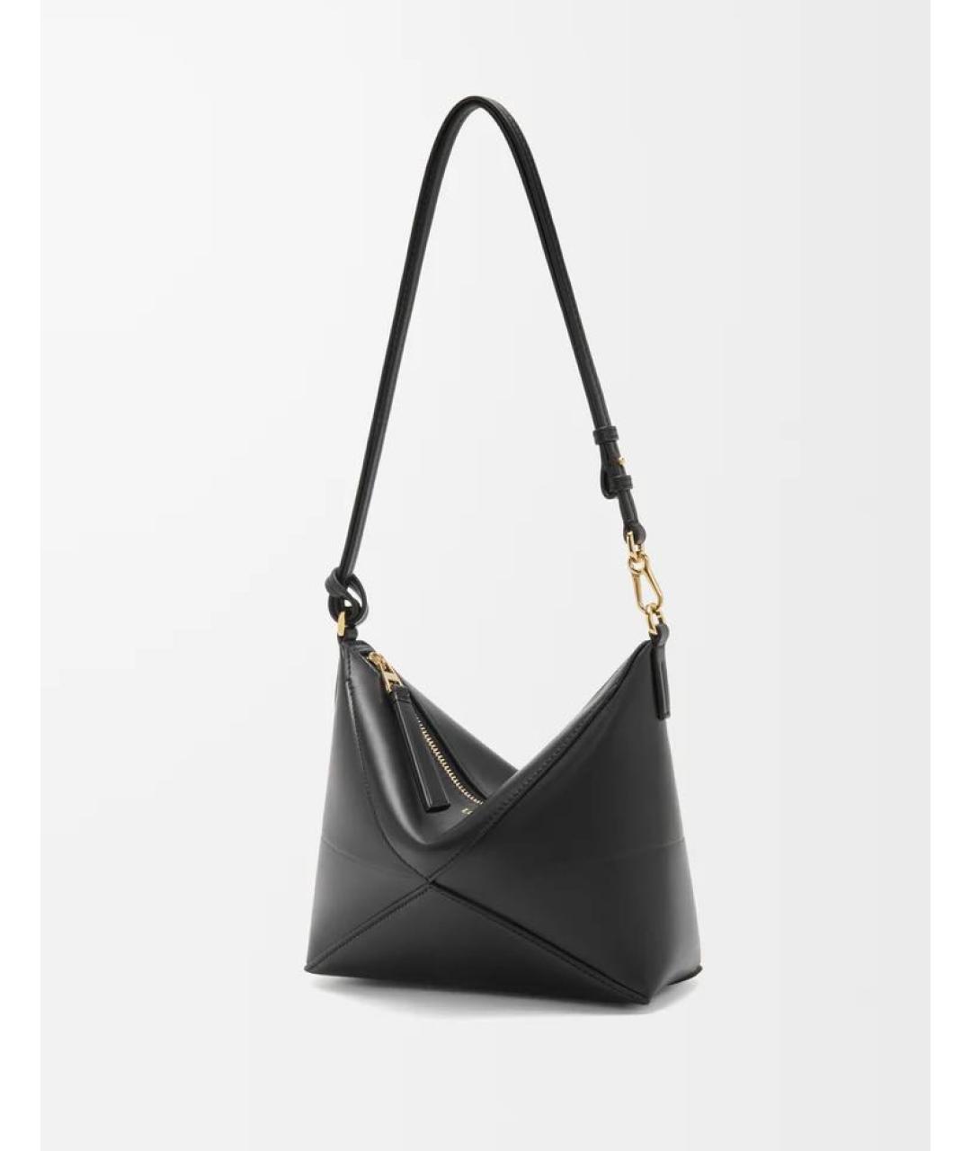 LOEWE Черная кожаная сумка через плечо, фото 5