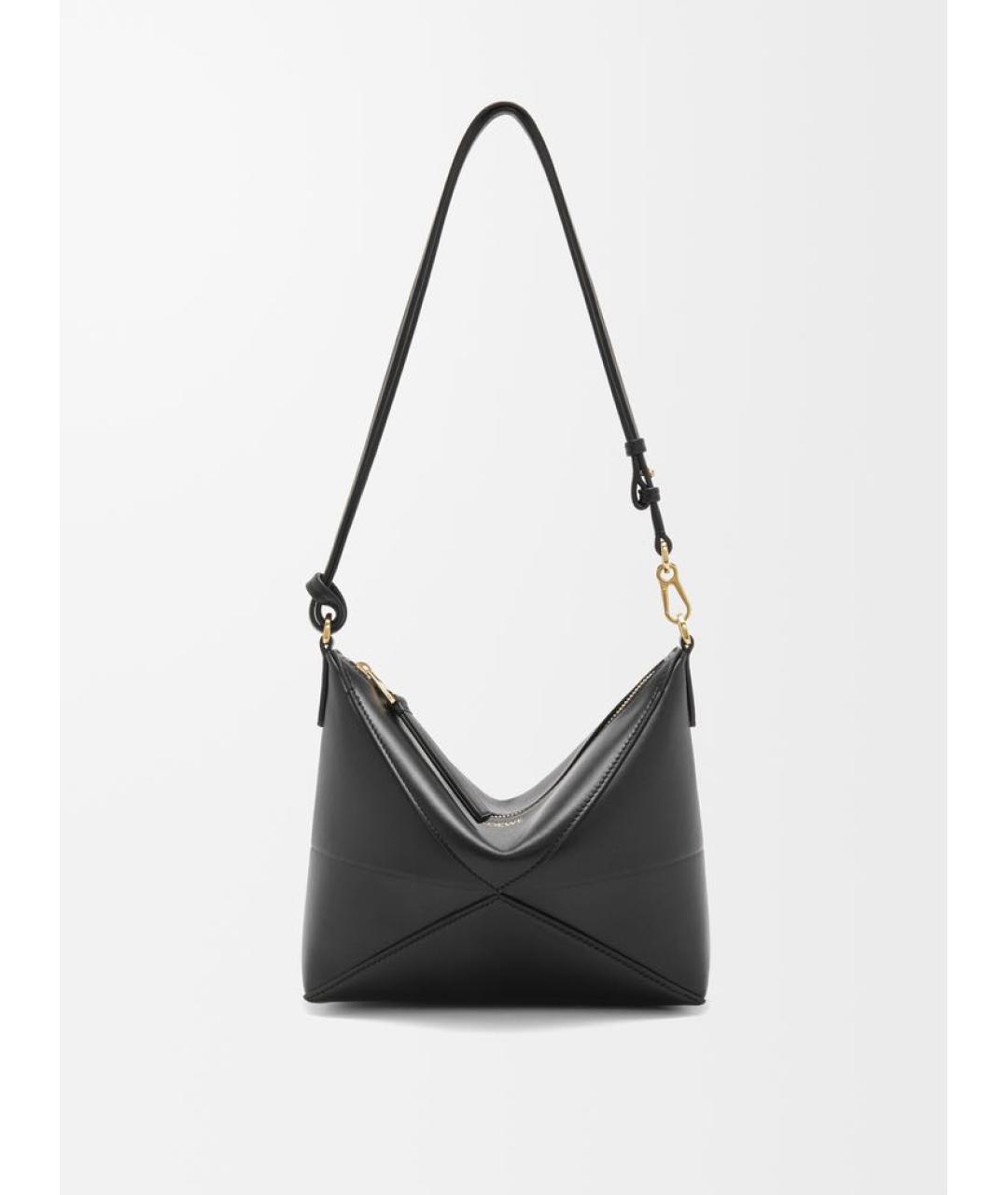 LOEWE Черная кожаная сумка через плечо, фото 6