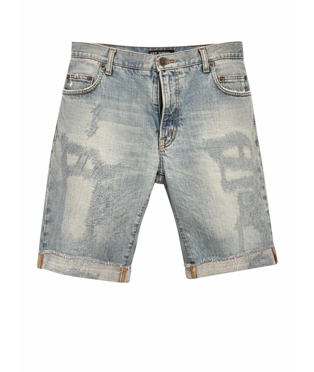 DOLCE&GABBANA Синие хлопковые шорты, фото 1