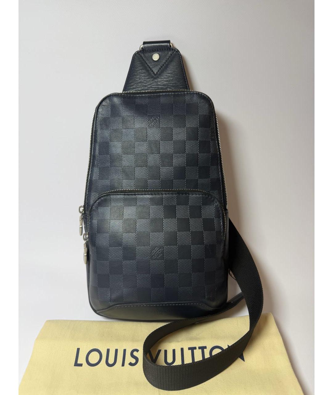 LOUIS VUITTON Темно-синий рюкзак, фото 9