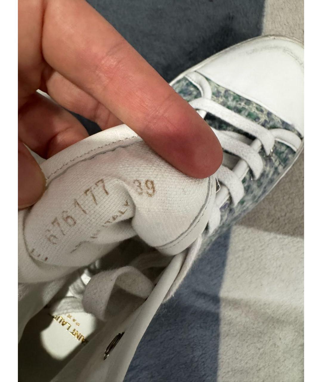 SAINT LAURENT Мульти текстильные кеды, фото 7