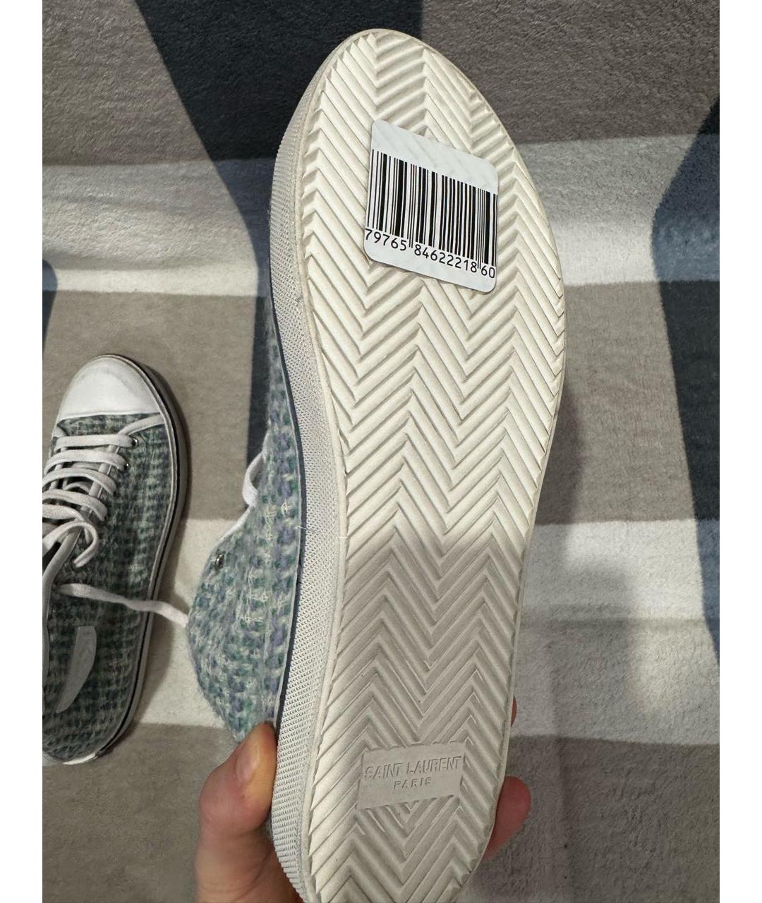 SAINT LAURENT Мульти текстильные кеды, фото 6
