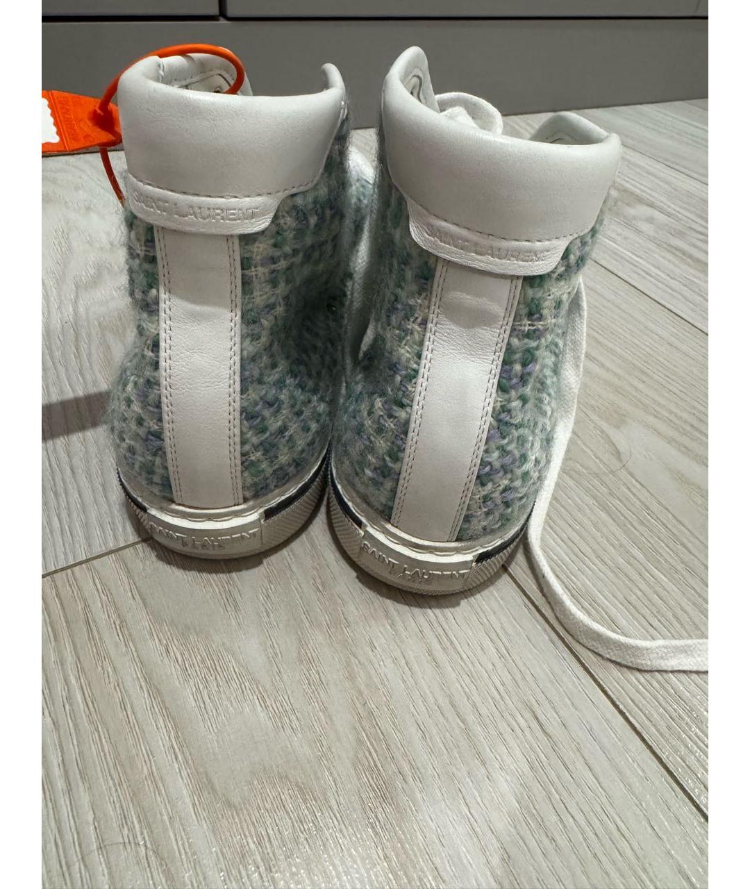 SAINT LAURENT Мульти текстильные кеды, фото 4