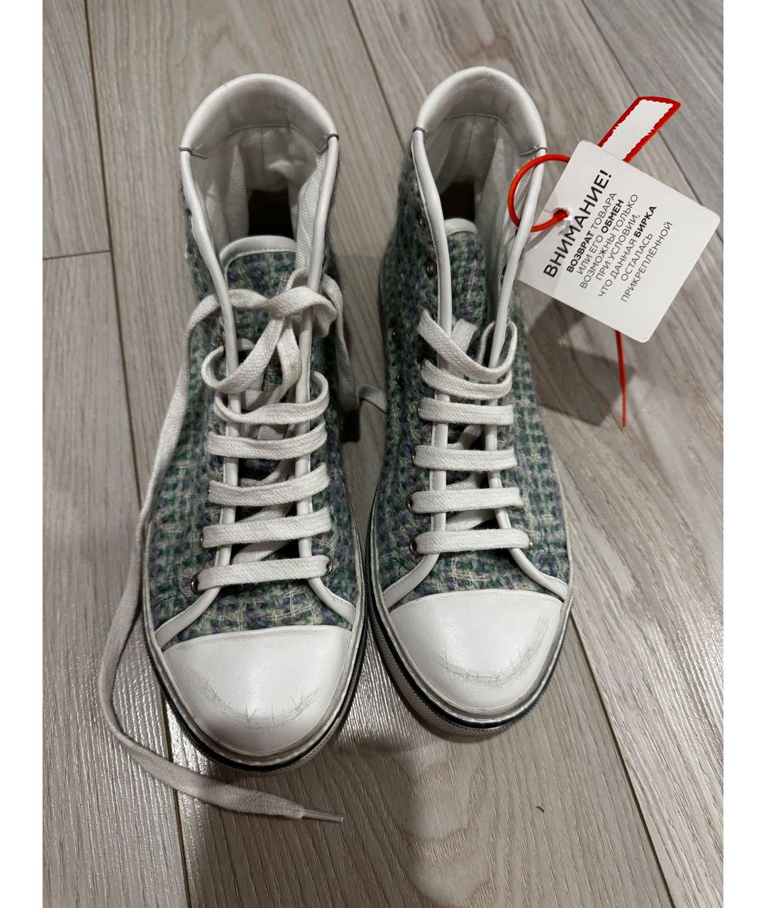 SAINT LAURENT Мульти текстильные кеды, фото 2