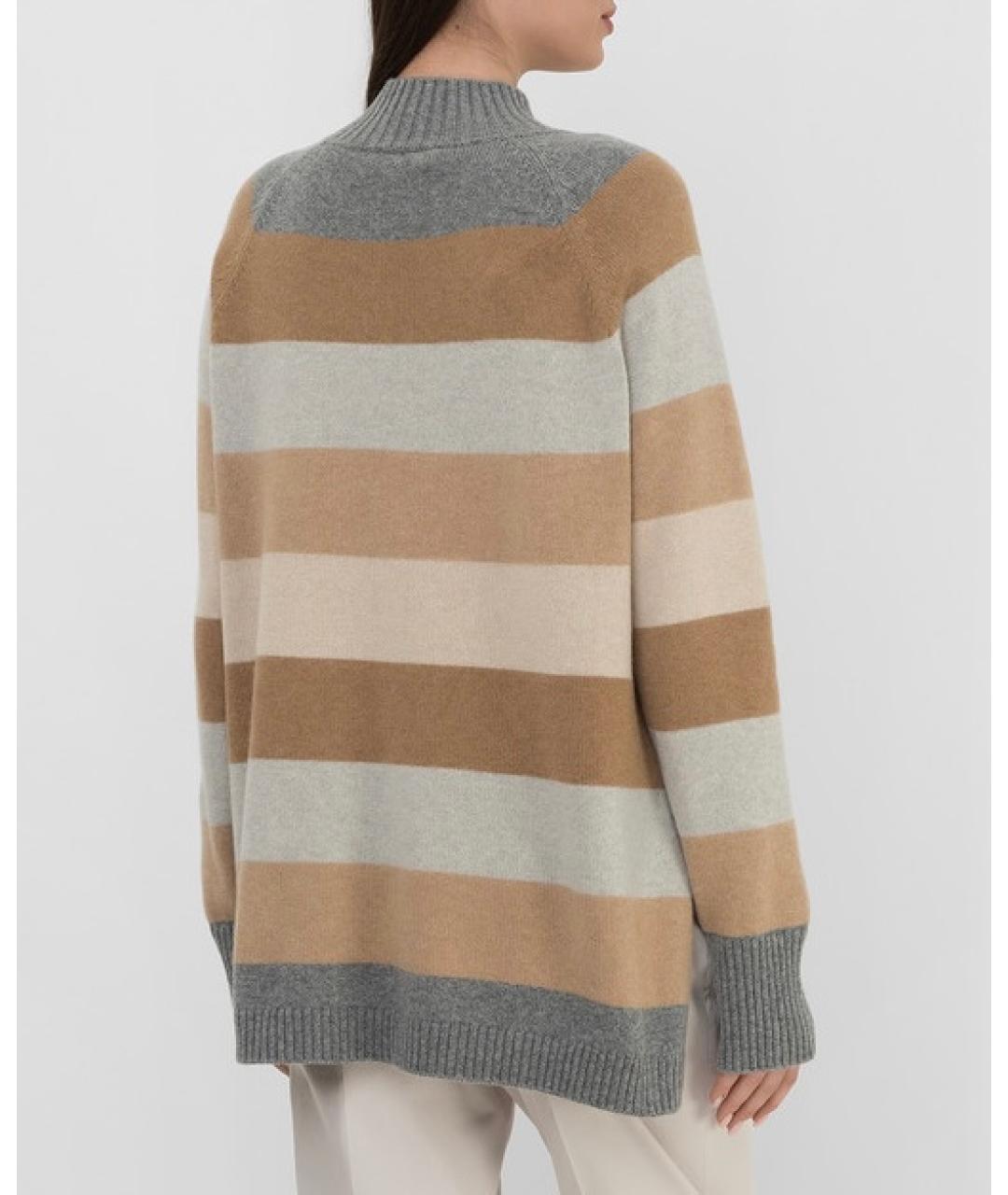 LORO PIANA Бежевый кашемировый джемпер / свитер, фото 4