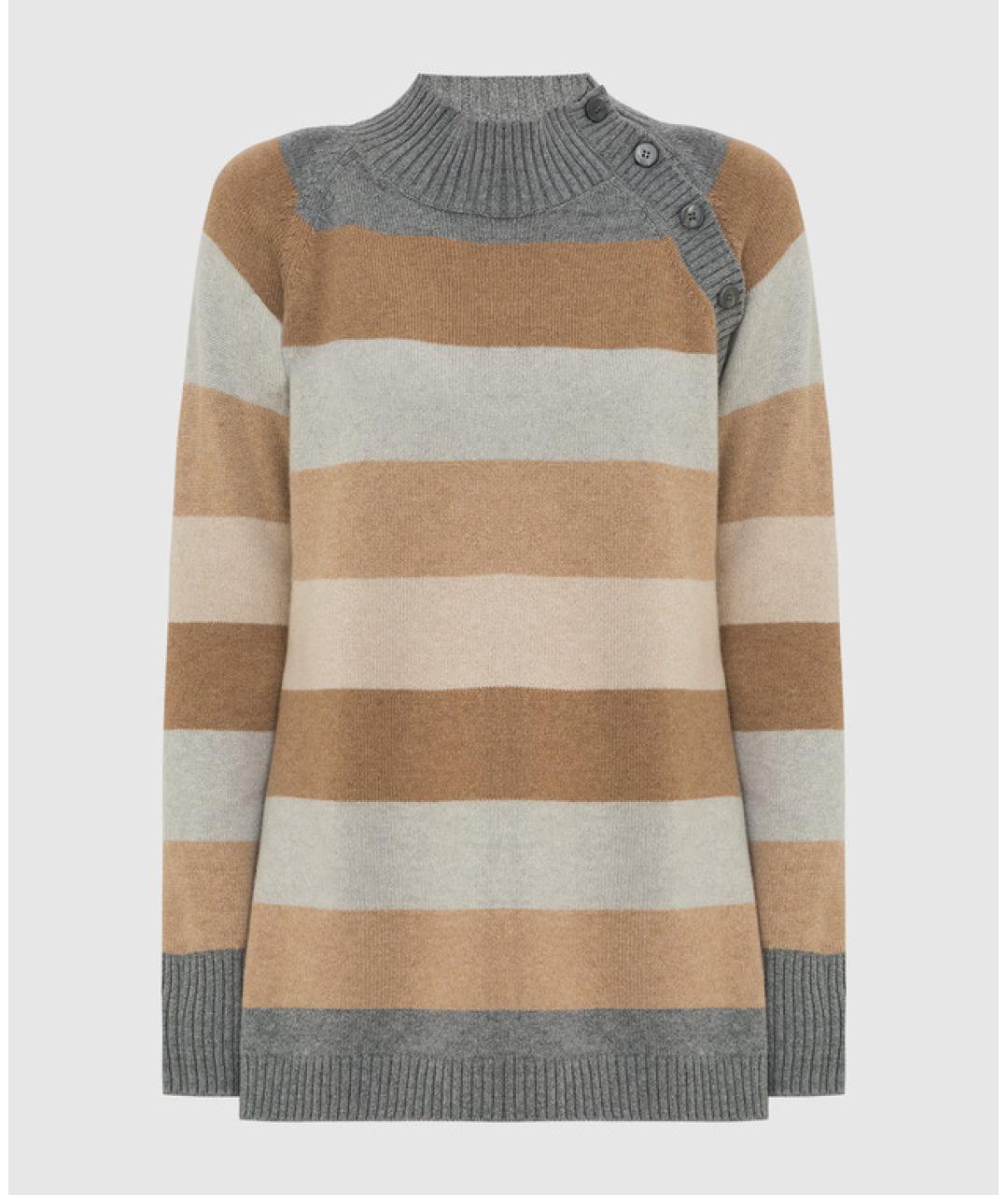 LORO PIANA Бежевый кашемировый джемпер / свитер, фото 6