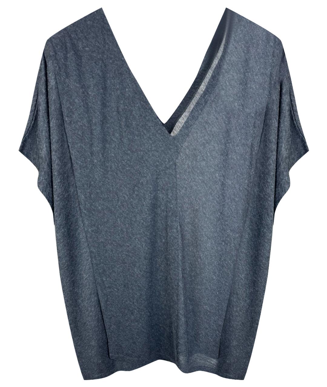 MM6 MAISON MARGIELA Серая вискозная блузы, фото 1