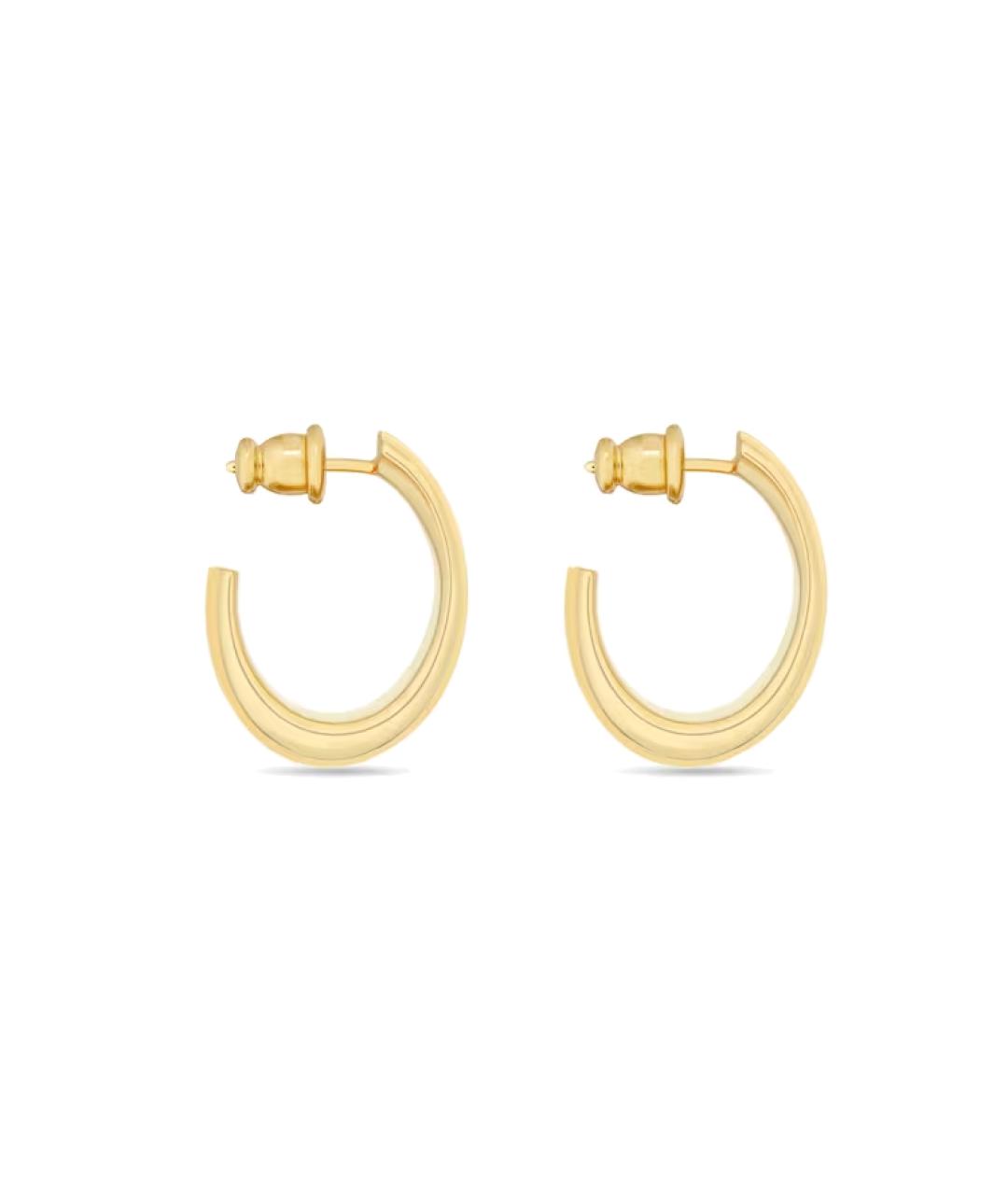 CHRISTIAN DIOR Золотые металлические серьги, фото 2