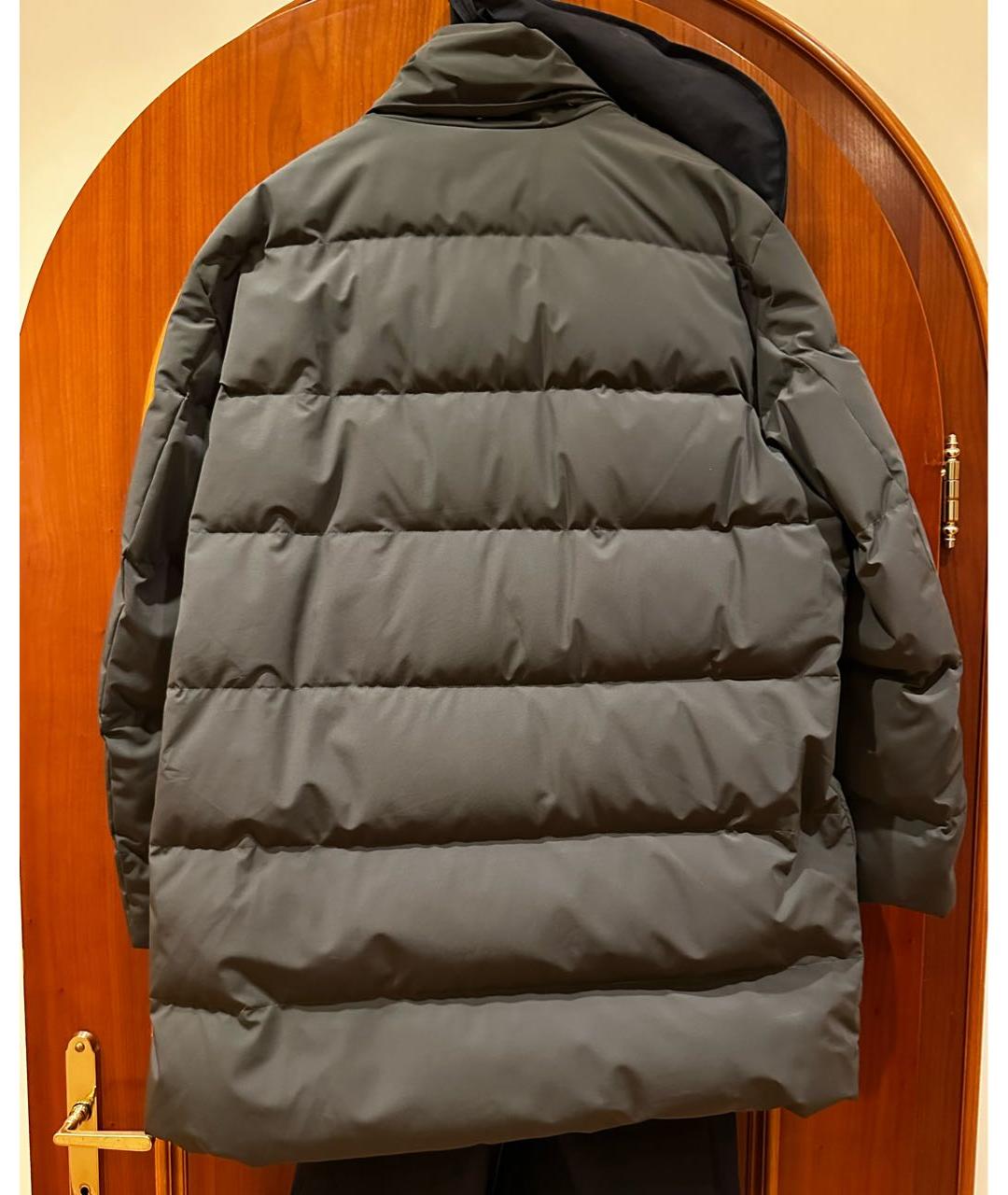 PAUL & SHARK Хаки полиамидовый пуховик, фото 2