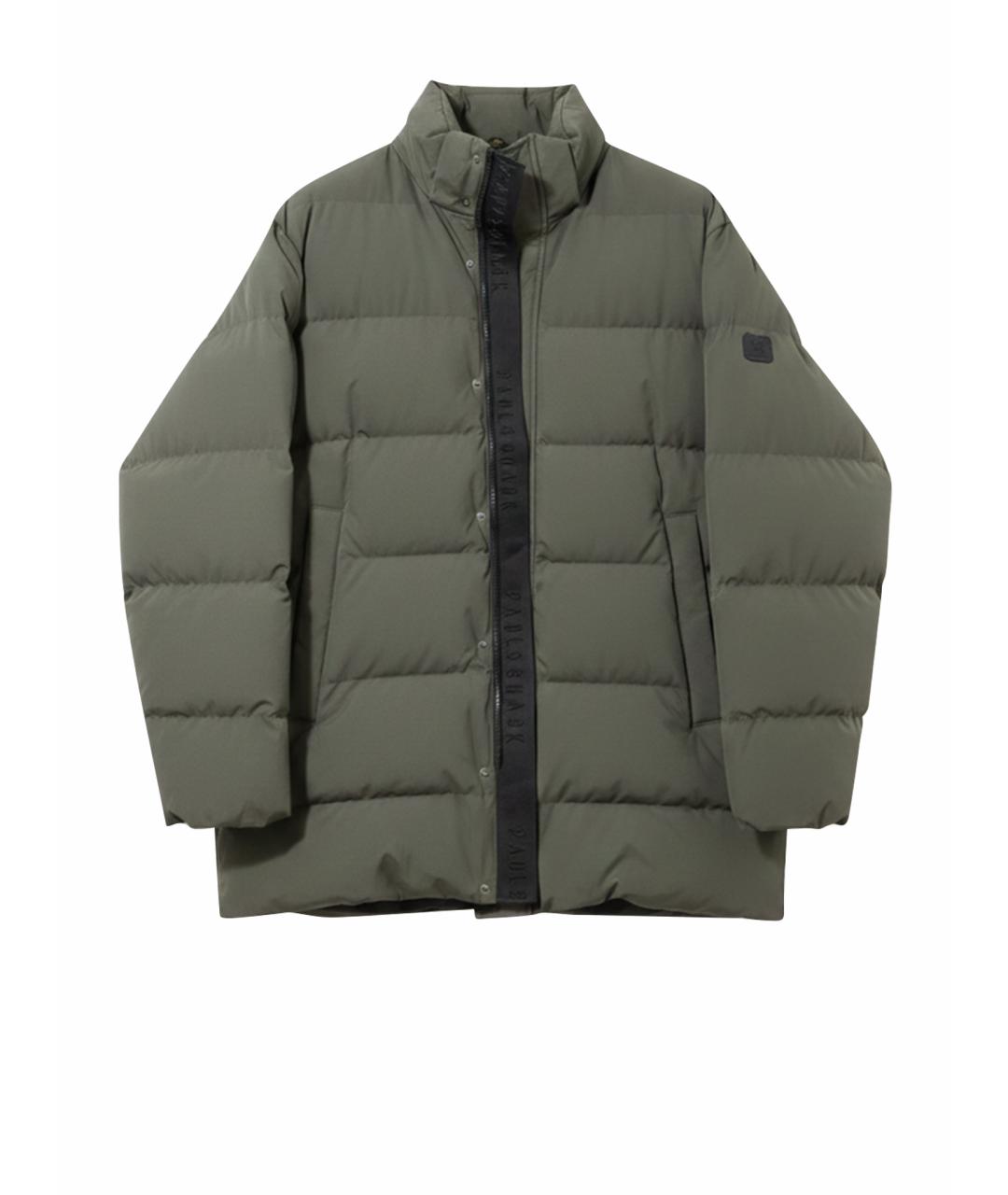 PAUL & SHARK Хаки полиамидовый пуховик, фото 1