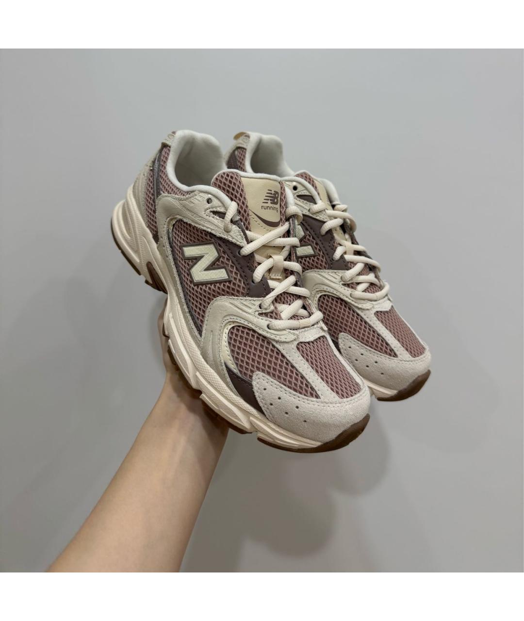 NEW BALANCE Бежевые текстильные кроссовки, фото 3