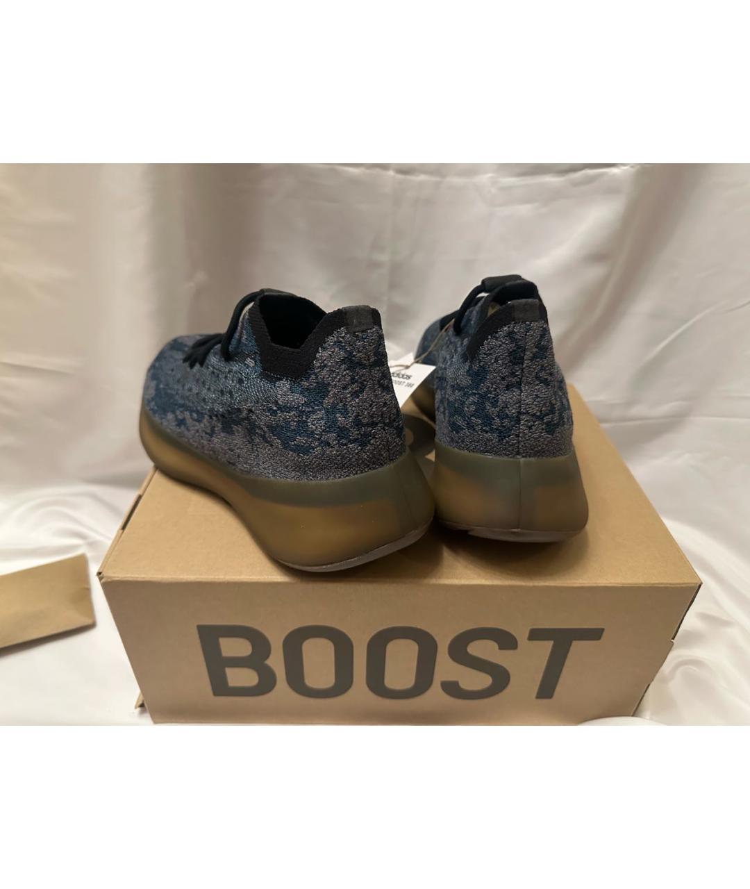 ADIDAS YEEZY Темно-синие низкие кроссовки / кеды, фото 4