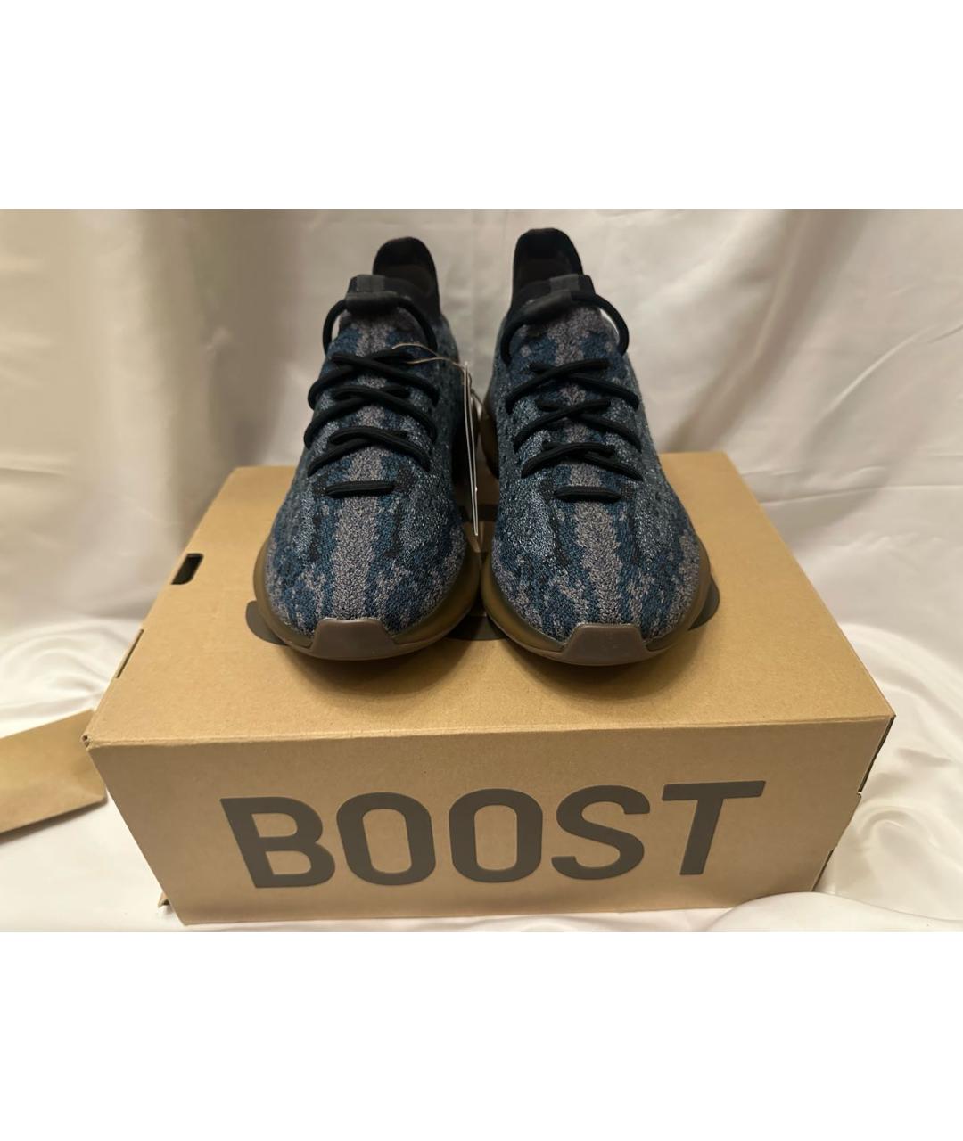 ADIDAS YEEZY Темно-синие низкие кроссовки / кеды, фото 2