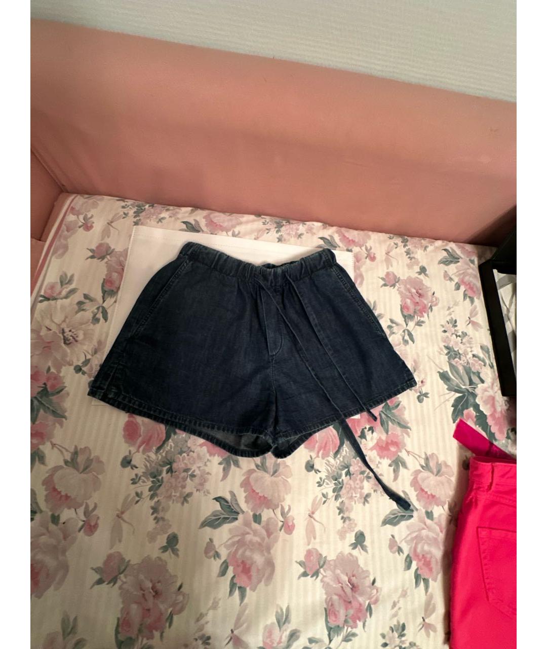 VALENTINO Синие деним шорты, фото 2