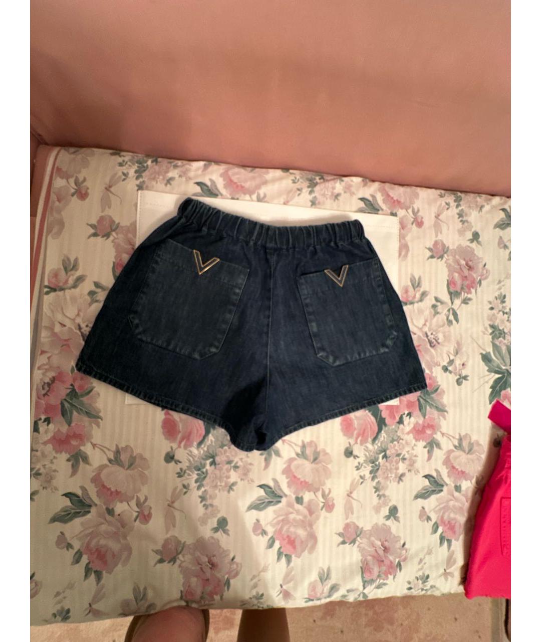 VALENTINO Синие деним шорты, фото 5