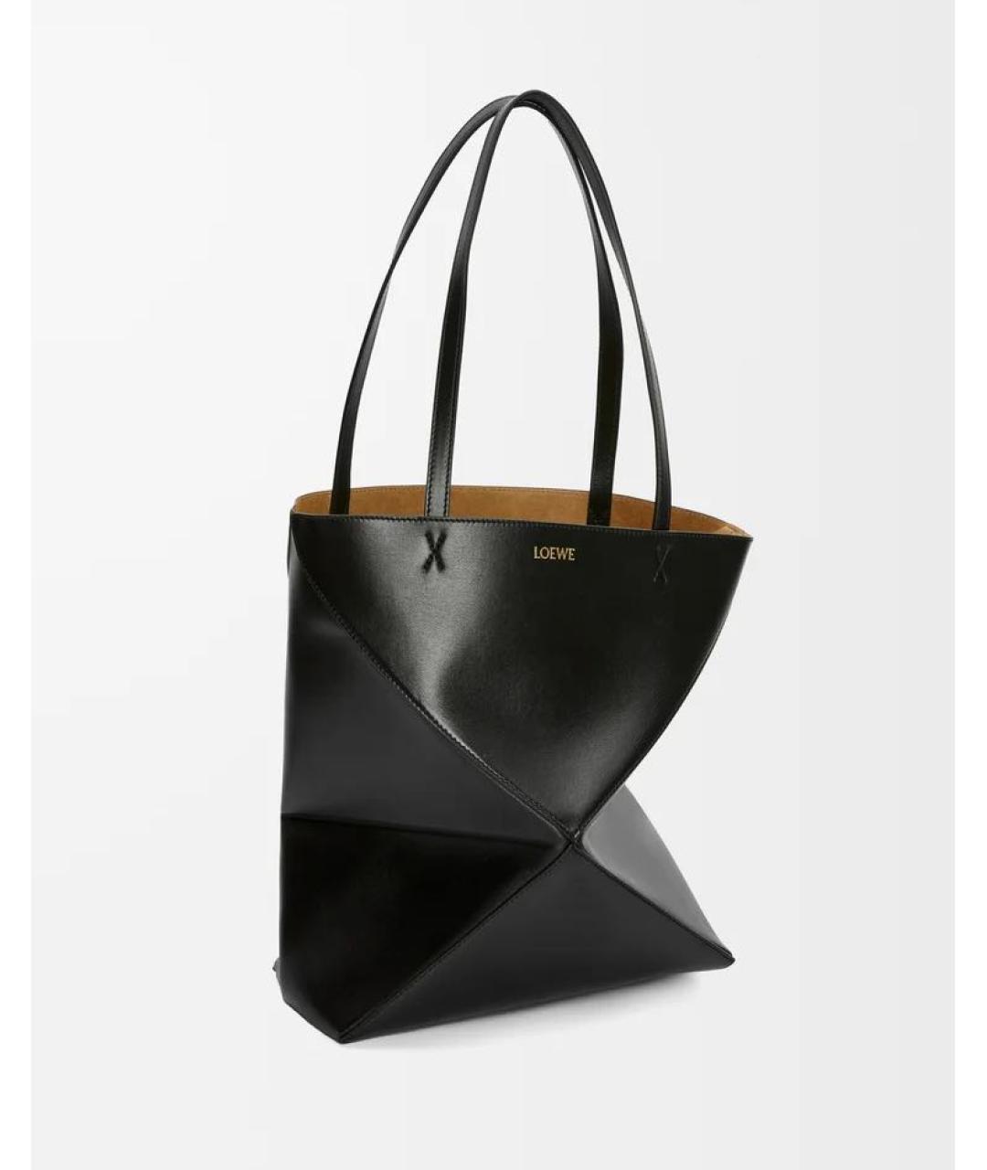 LOEWE Черная кожаная сумка через плечо, фото 4