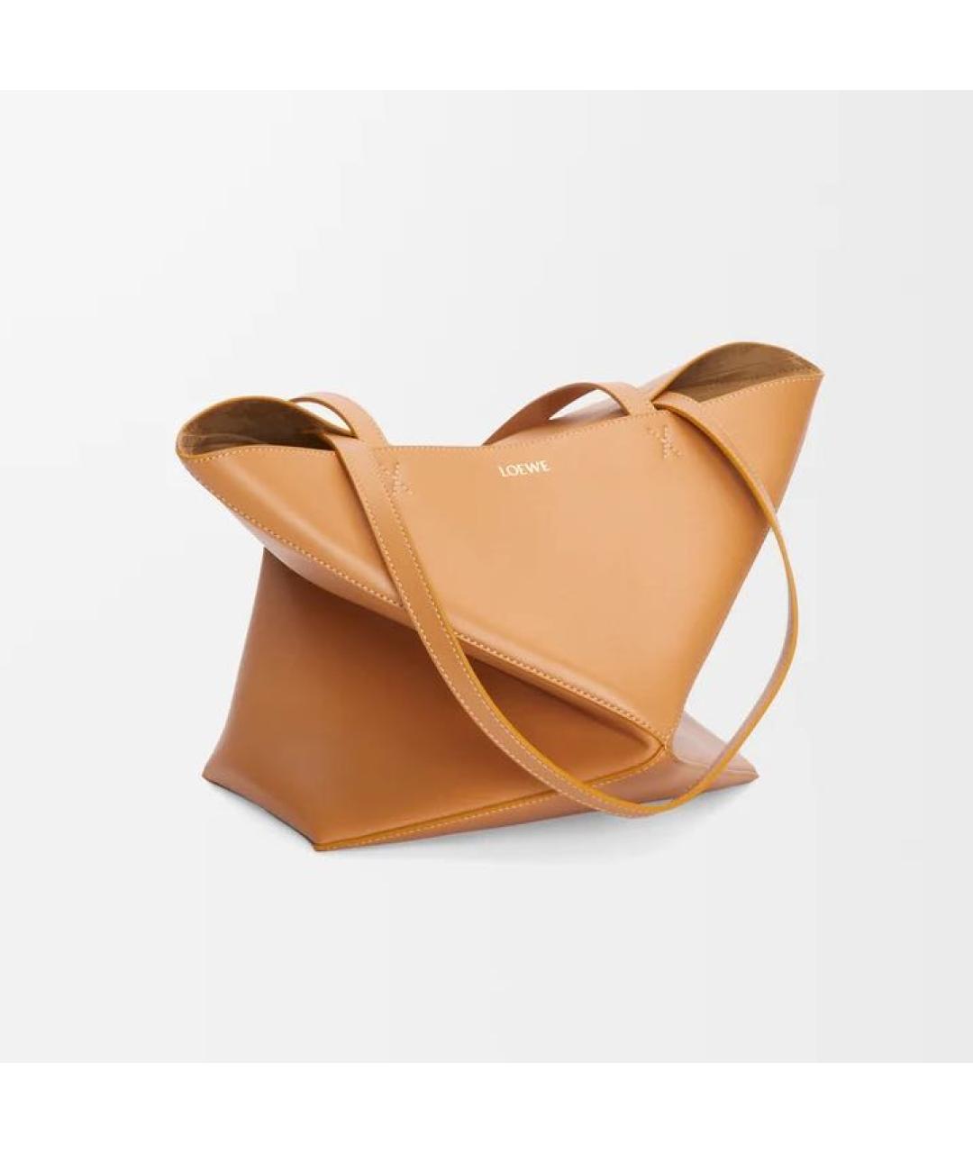 LOEWE Оранжевая кожаная сумка через плечо, фото 5