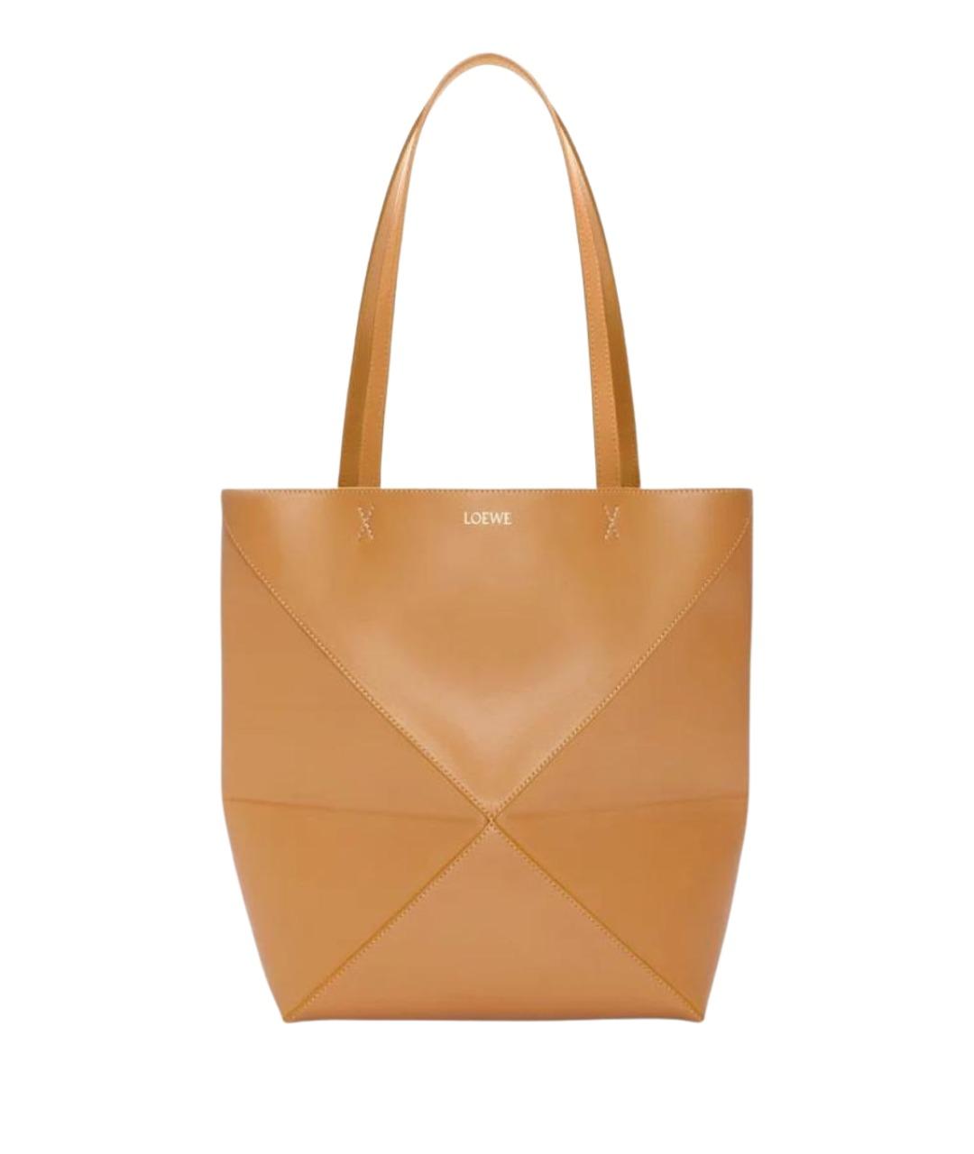 LOEWE Оранжевая кожаная сумка через плечо, фото 1