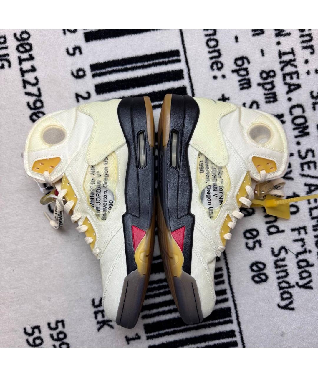 JORDAN Бежевые высокие кроссовки / кеды, фото 3