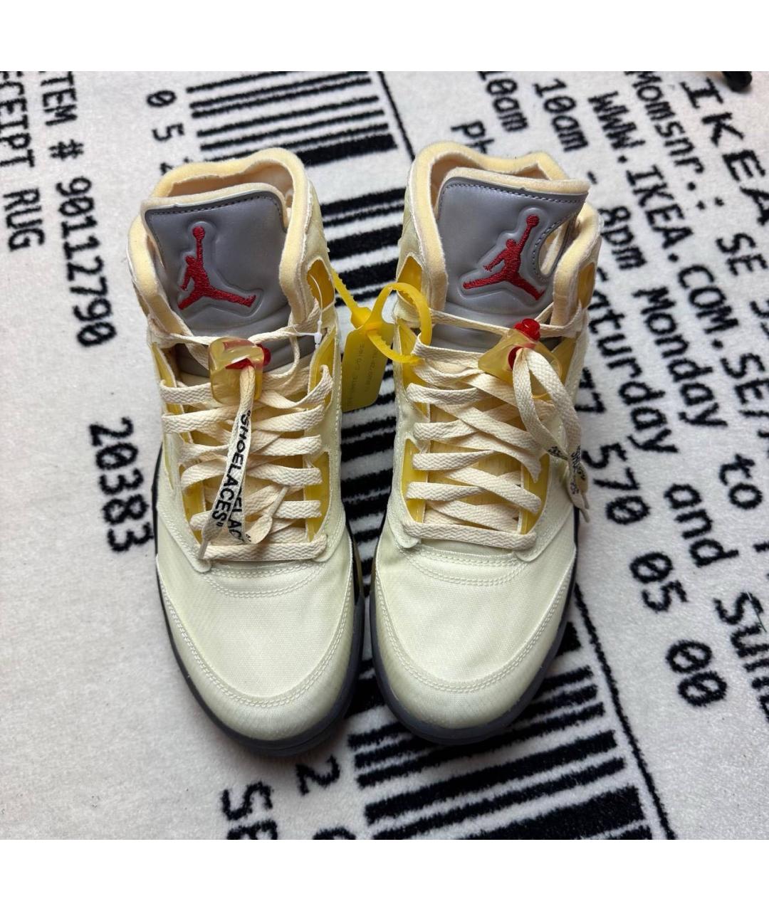 JORDAN Бежевые высокие кроссовки / кеды, фото 2