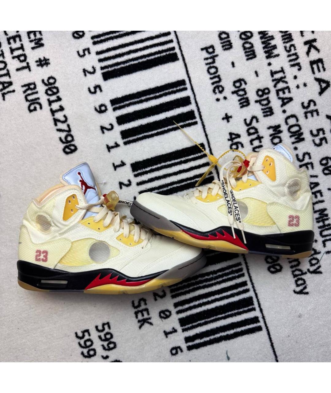 JORDAN Бежевые высокие кроссовки / кеды, фото 6