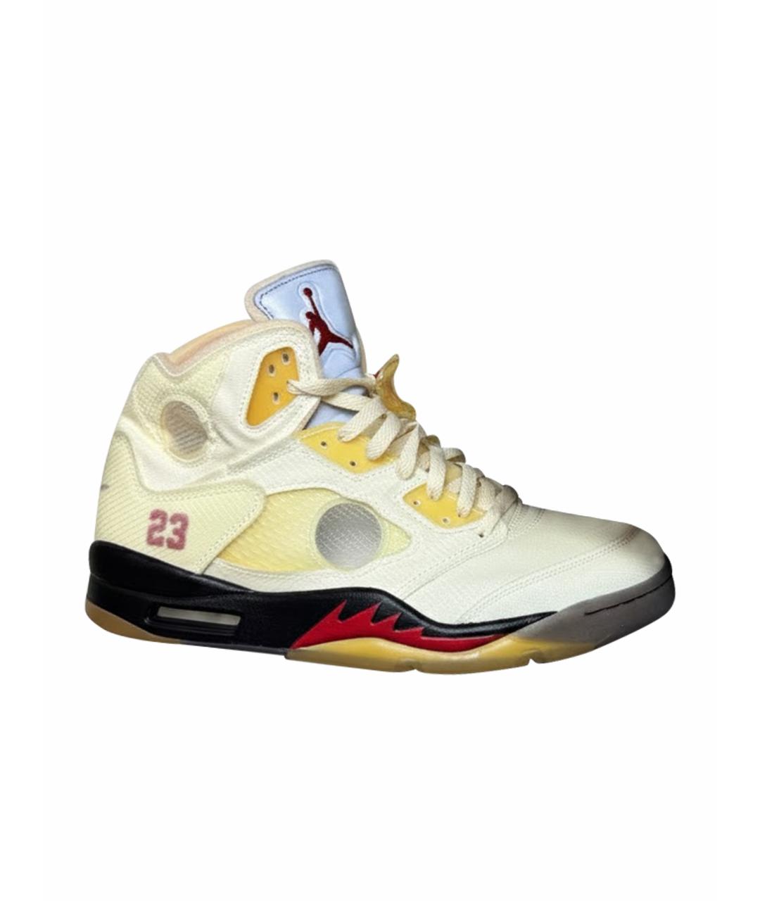 JORDAN Бежевые высокие кроссовки / кеды, фото 1