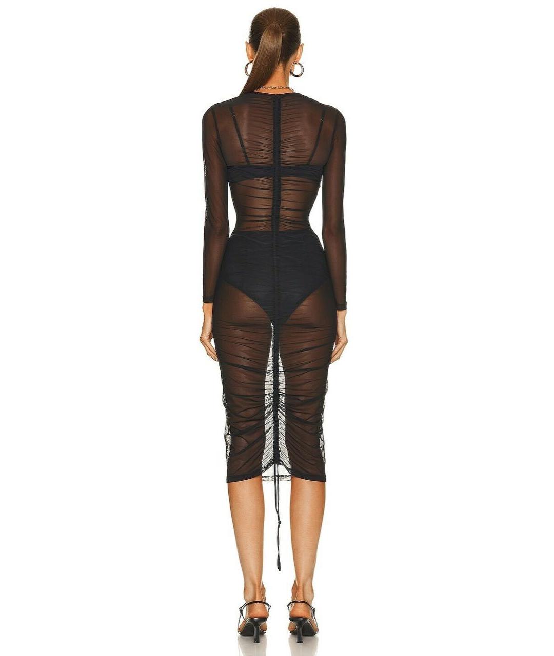 AGENT PROVOCATEUR Черная хлопко-эластановая туника, фото 2