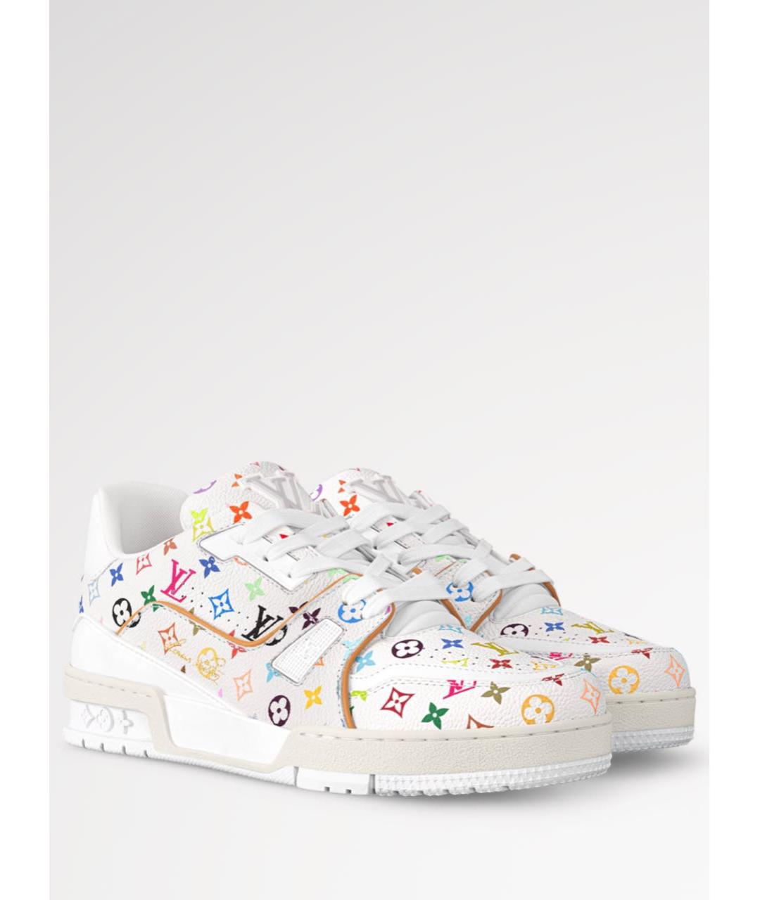 LOUIS VUITTON Мульти кожаные кеды, фото 4