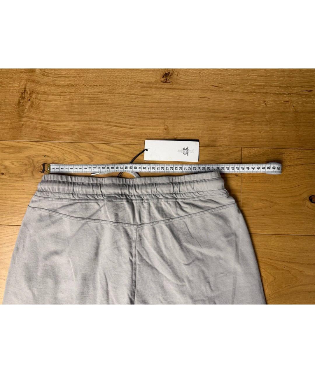 CP COMPANY Серые хлопковые повседневные брюки, фото 4