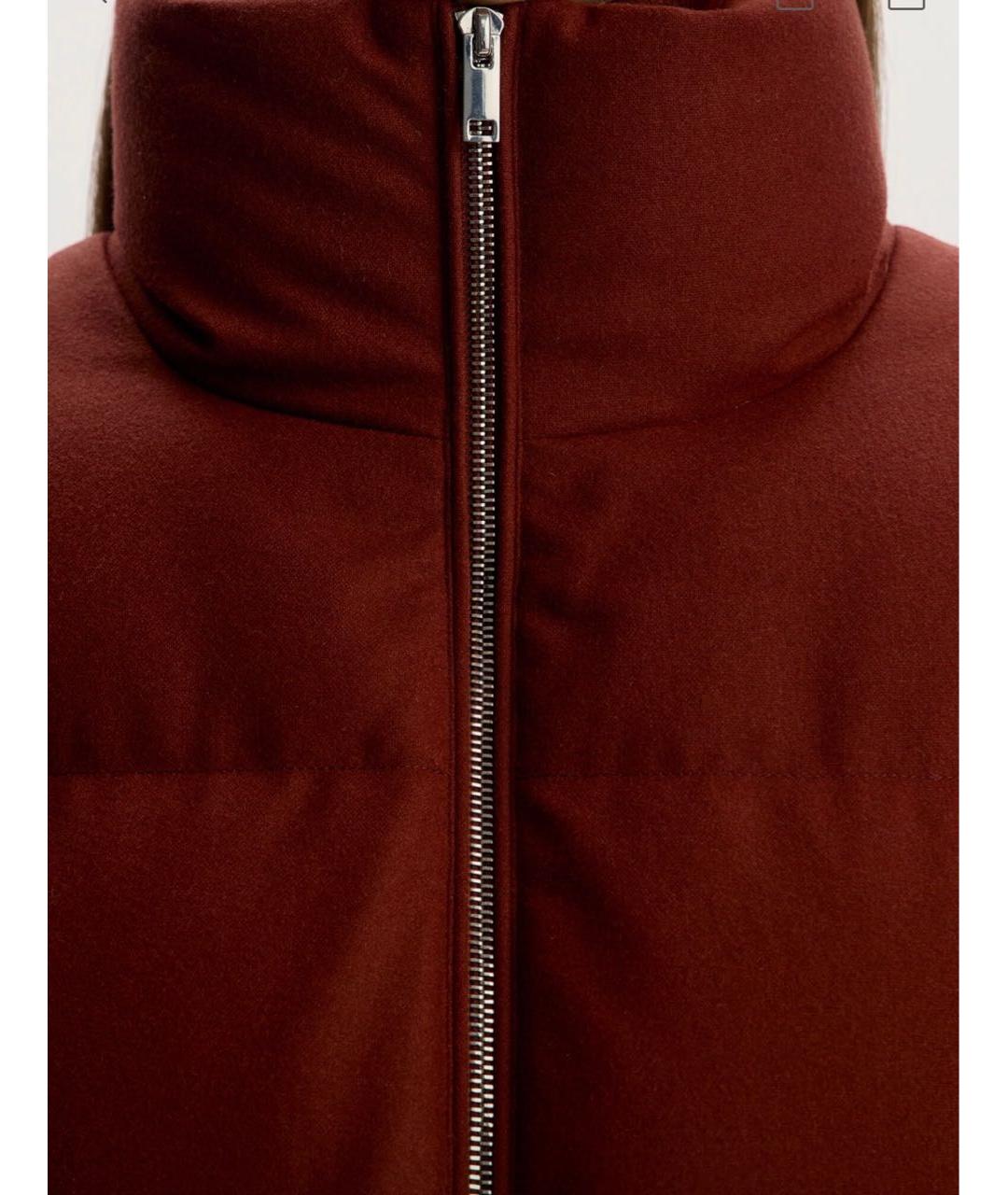 12 STOREEZ Бордовый шерстяной пуховик, фото 3