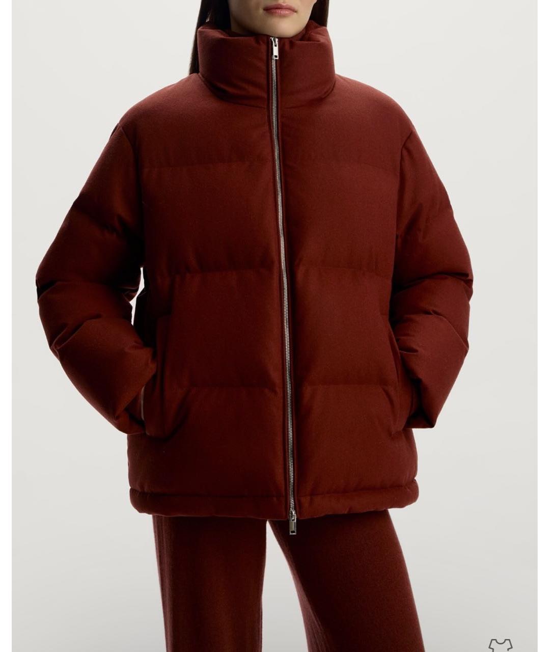 12 STOREEZ Бордовый шерстяной пуховик, фото 4