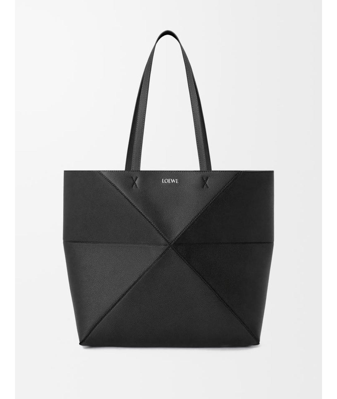 LOEWE Черная кожаная сумка через плечо, фото 6