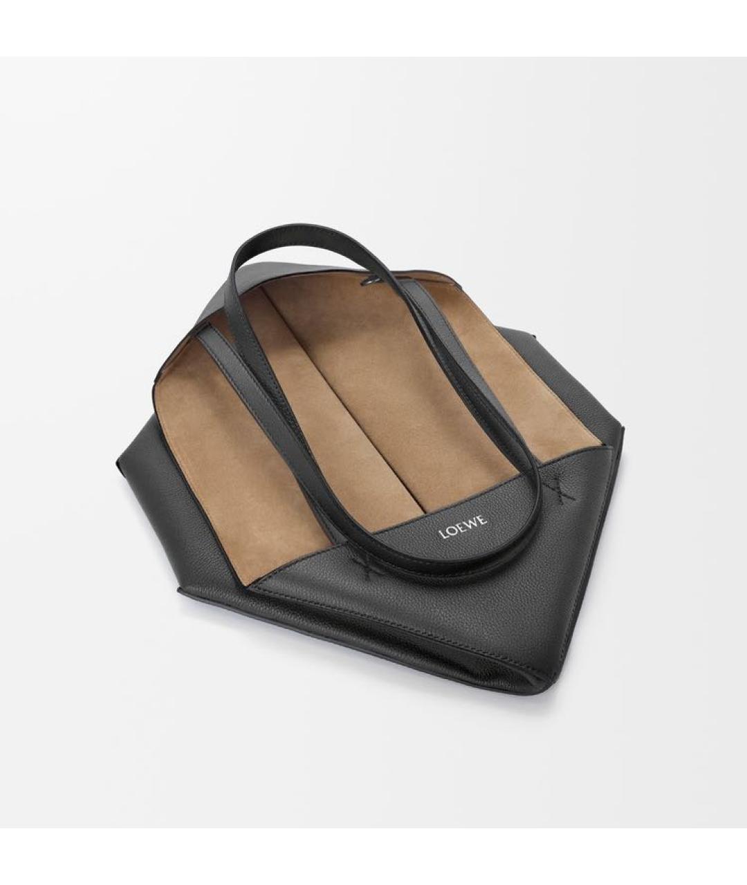 LOEWE Черная кожаная сумка через плечо, фото 5