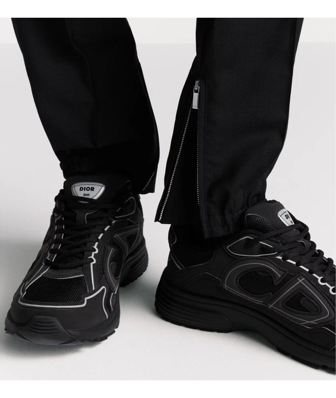 CHRISTIAN DIOR Черные низкие кроссовки / кеды, фото 6